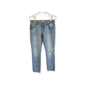 Aeropostale Bayla Women's Size 5 / 6 Blue Skinny Light Wash Stretch Jeans